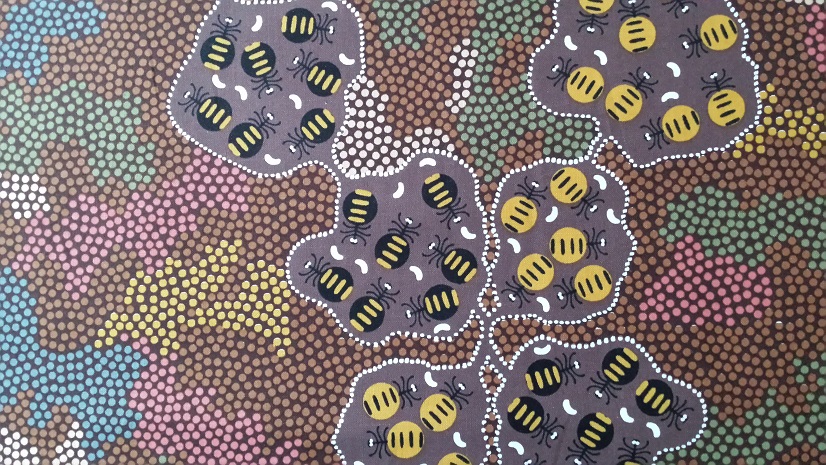 Wild bush Honey Ant Brown by Audrey Mortin Napanangka - Click Image to Close